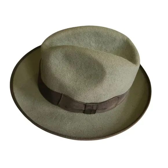 Vintage 40's Tonak Green Felt Hat Czech Republic 1799 - Picture 11 of 15